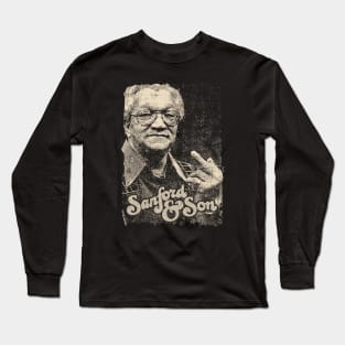 Middle finger Redd Foxx Vintage Long Sleeve T-Shirt